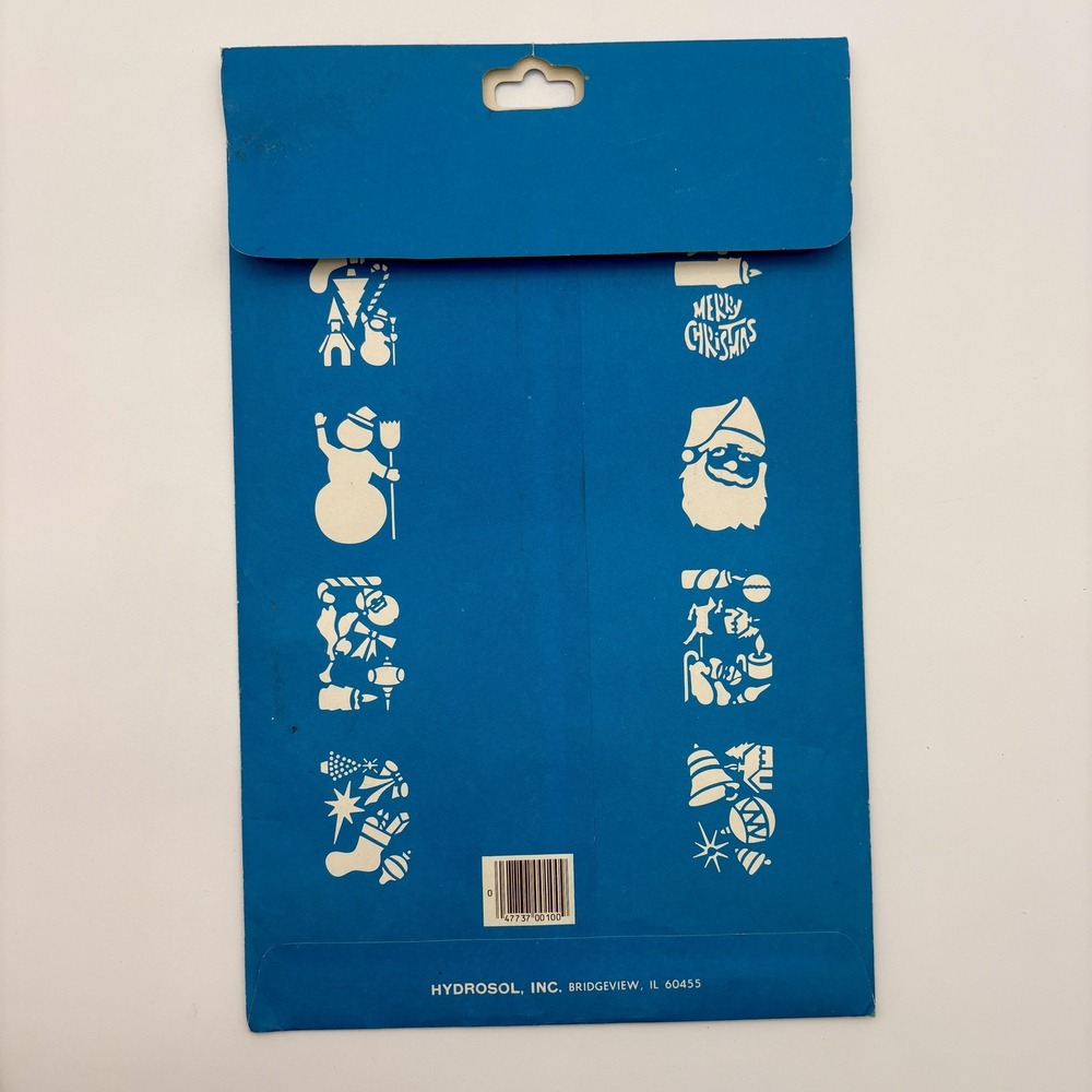 Vintage Holly Trim Christmas Stencils 32 Designs Window Spray Snow Holiday Decor - Picture 2 of 2